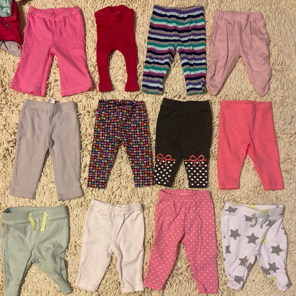 Baby girl pants bundle